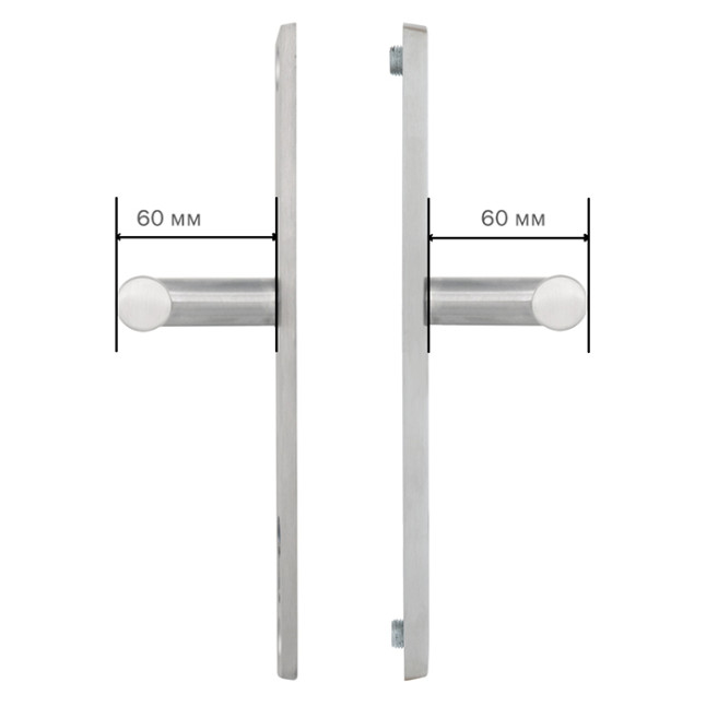 Ручка дверна Abloy Inoxi 3-19SS / 6-6 / 013 нержавіюча сталь матова