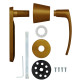 Ручка дверная Abloy Domus 12 Ms/APR красная бронза Ручка дверная Abloy Domus 12 Ms/APR красная бронза