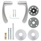 Ручка дверна Abloy 19/002 Interia Ms / MCr матовий хром