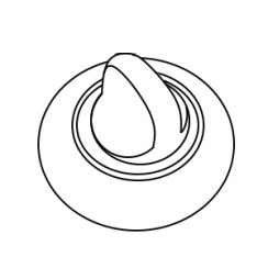 Накладка WC Linea Cali 101 глянцевый хром