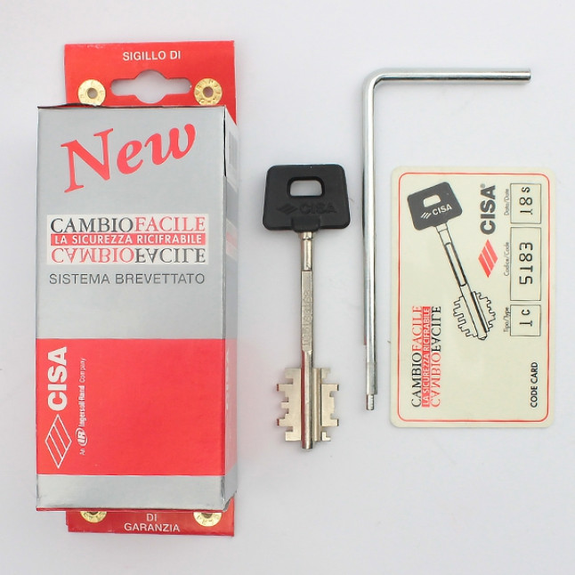 Комплект ключей для перекодировки Cisa New Cambio Facile 06520.61.1 удлиненный