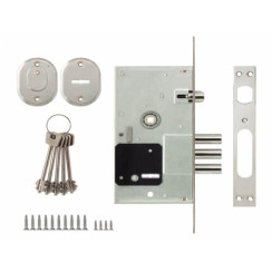 Корпус замка для металевих дверей 10052 / L бексет 57 мм. межцентр 85 мм. Siba Корпус замка для металевих дверей 10052 / L бексет 57 мм. межцентр 85 мм. Siba