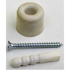 Стопор дверной Gerda d34h28 белый Стопор дверной Gerda d34h28 белый