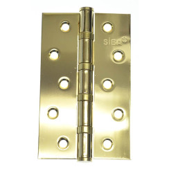 Петля дверная карточная Siba 4BB (125x75x3 мм) BP полированная латунь Петля дверная карточная Siba 4BB (125x75x3 мм) BP полированная латунь