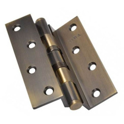 Петля дверная карточная Siba 2BB (100x75x3 мм) AB CRANK античная бронза