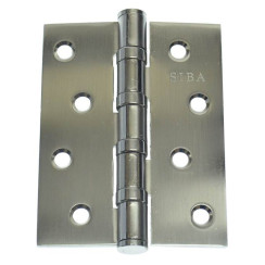 Петля дверная карточная Siba 4BB (100x75x3 мм) SС матовый хром