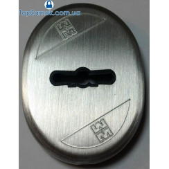 Декоративная накладка Mottura 95.324 AA с шторкой анодированное серебро