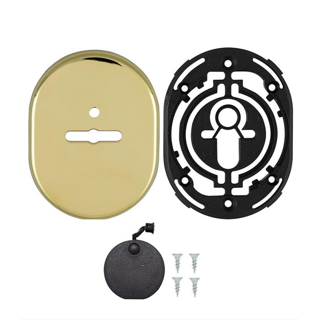 Декоративная накладка Disec KT088 Matrix Oval латунь
