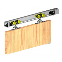 Раздвижная система в сборе для двустворчатых раздвижных дверей Valcomp Herkules 120 профиль 4000 мм