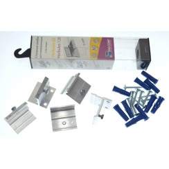 Комплект скоб для настенного крепежа раздвижных систем Valcomp Herkules 60/120 45мм Комплект скоб для настенного крепежа раздвижных систем Valcomp Herkules 60/120 45мм