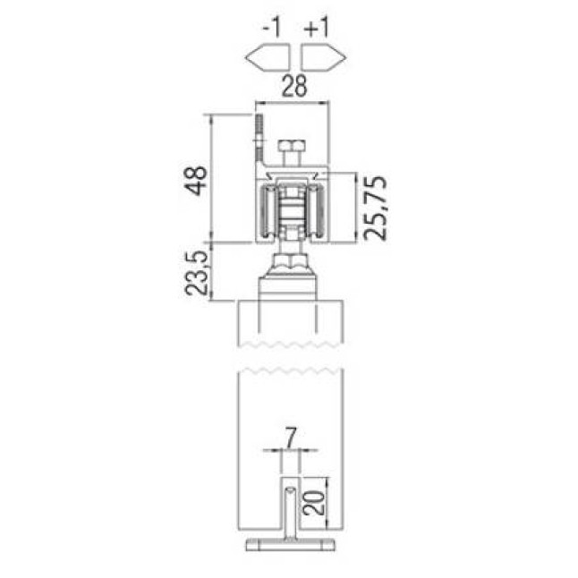 Комплект роликів Koblenz 040040 / G200E Комплект роликів Koblenz 040040 / G200E
