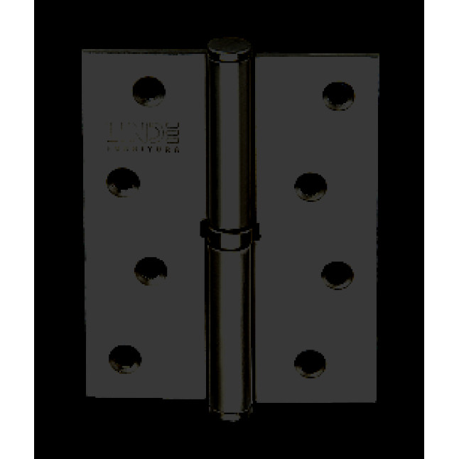 Петля дверна карткова MVM Linde H-100L Black чорний