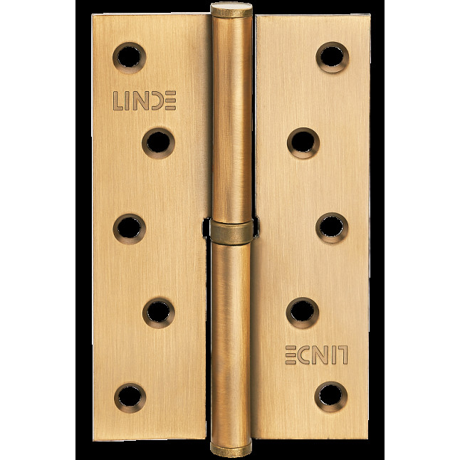 Петля дверная карточная MVM Linde H-120L SB матовая латунь