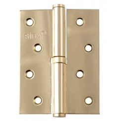 Петля дверная карточная Siba 1BB (120x80x4 мм) BP полированная латунь