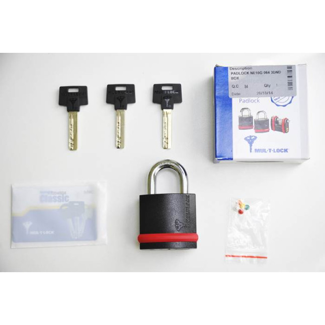 Замок навесной Mul-t-lock NE10G Classic 064 3DND Замок навесной Mul-t-lock NE10G Classic 064 3DND