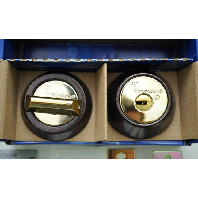 Замок врезной Mul-t-lock Dead bolt Hercular MT5+ золото, коричневый Замок врезной Mul-t-lock Dead bolt Hercular MT5+ золото, коричневый