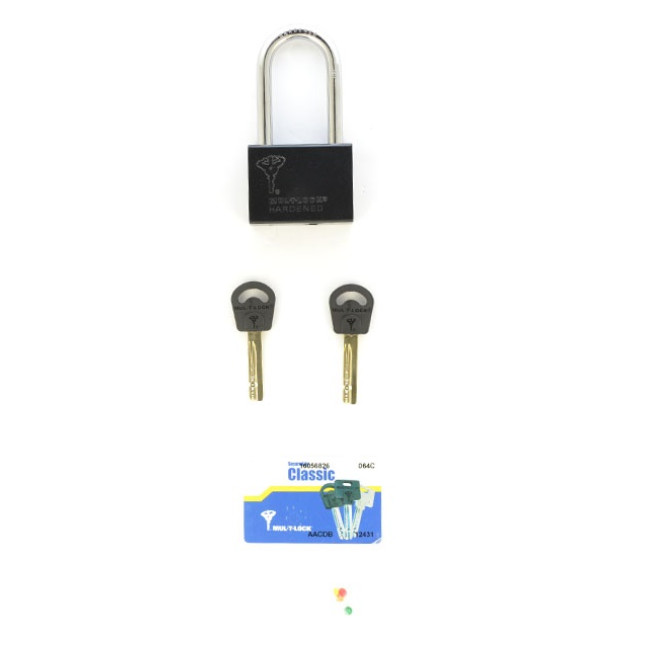 Замок навісний Mul-t-lock M10 / C2 (Classic) висота дужки 63 мм