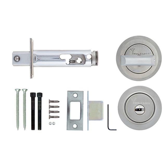 Замок врізний Mul-t-lock Cliq Hercular Dead bolt Interactive + (ключ-тумблер) матовий хром