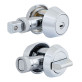 Замок врізний Mul-t-lock Cliq Hercular Dead bolt Interactive + (ключ-тумблер) хром-нікель (металеві двері)