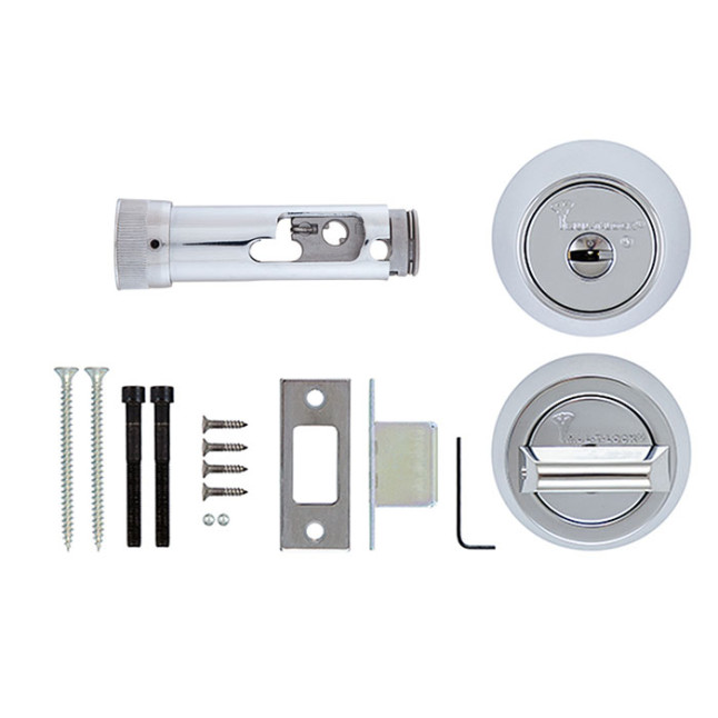 Замок врізний Mul-t-lock Cliq Hercular Dead bolt Interactive + (ключ-тумблер) хром-нікель (металеві двері)