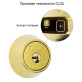 Замок врізний Mul-t-lock Cliq Hercular Dead bolt MT5 + (ключ-тумблер) полірована латунь