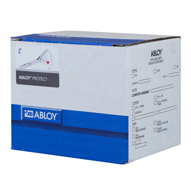 Замок цилиндровый Abloy Protec Dead Bolt ME 154 матовый хром Замок цилиндровый Abloy Protec Dead Bolt ME 154 матовый хром
