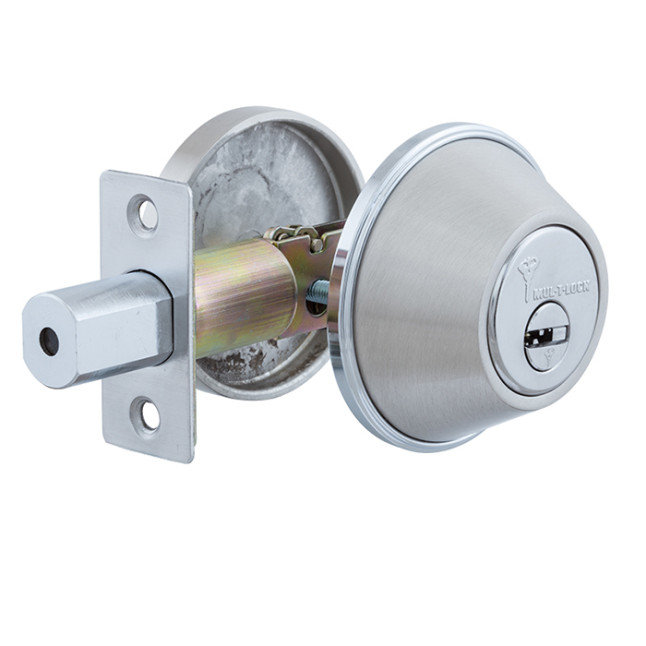 Замок врезной Mul-t-lock Dead Bolt DBM Classic Pro (ключ-тумблер) никель-сатин