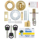 Замок врізний Mul-t-lock Dead Bolt DBM Classic (ключ-тумблер) латунь