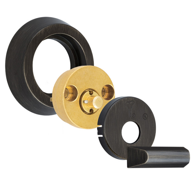 Замок врізний Mul-t-lock Dead Bolt Hercular Interactive + (ключ-тумблер) антична бронза