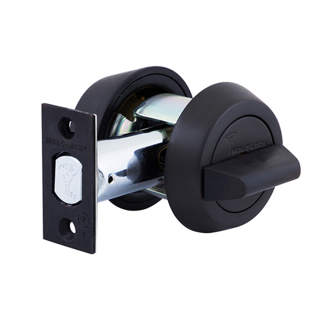 Замок врізний Mul-t-lock Dead Bolt Hercular Interactive + (ключ-тумблер) чорна бронза