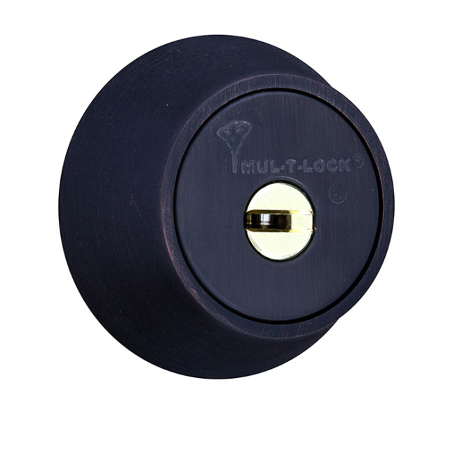 Замок врізний Mul-t-lock Dead Bolt Hercular Interactive + (ключ-тумблер) чорна бронза
