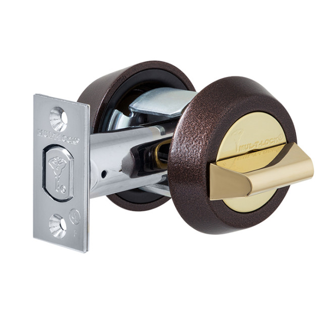 Замок врізний Mul-t-lock Dead Bolt Hercular Interactive + (ключ-тумблер) коричневий