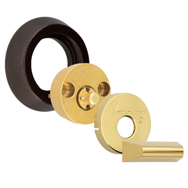 Замок врізний Mul-t-lock Dead Bolt Hercular Interactive + (ключ-тумблер) коричневий