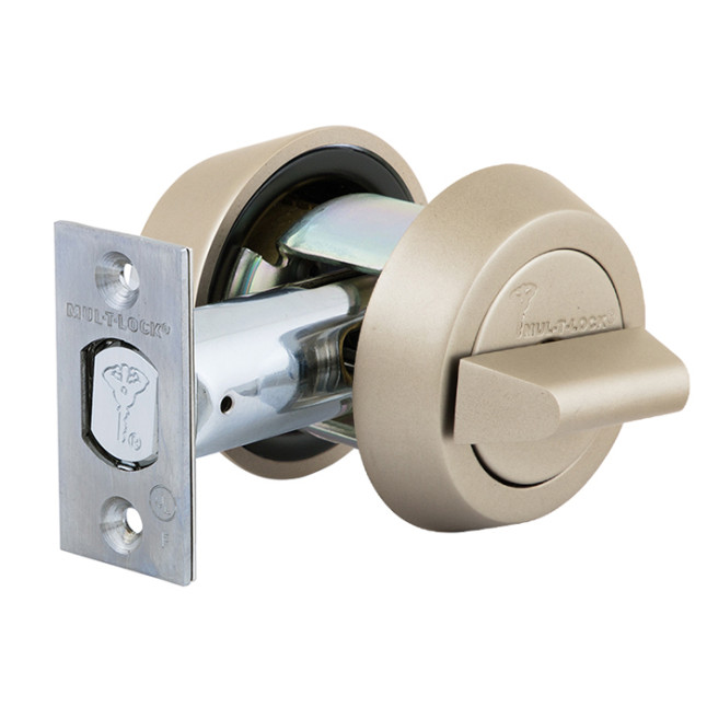 Замок врезной Mul-t-lock Dead Bolt Hercular Interactive+ (ключ-тумблер) никель-сатин Замок врезной Mul-t-lock Dead Bolt Hercular Interactive+ (ключ-тумблер) никель-сатин