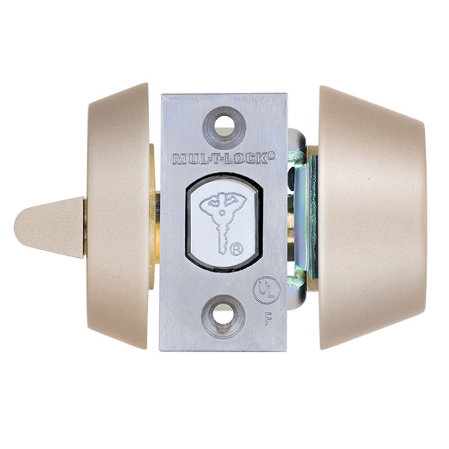 Замок врезной Mul-t-lock Dead Bolt Hercular Interactive+ (ключ-тумблер) никель-сатин Замок врезной Mul-t-lock Dead Bolt Hercular Interactive+ (ключ-тумблер) никель-сатин