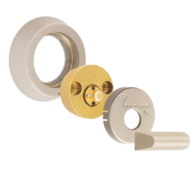 Замок врезной Mul-t-lock Dead Bolt Hercular Interactive+ (ключ-тумблер) никель-сатин Замок врезной Mul-t-lock Dead Bolt Hercular Interactive+ (ключ-тумблер) никель-сатин