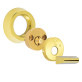 Замок врізний Mul-t-lock Dead Bolt Hercular MT5 + (ключ-тумблер) полірована латунь