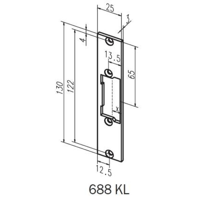 Накладка Effeff 688 KL Накладка Effeff 688 KL