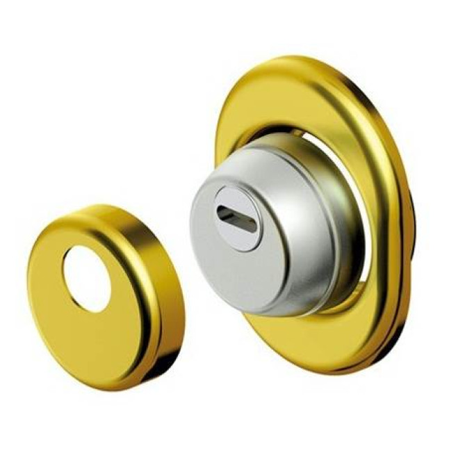 Броненакладка врезная Disec BDS-16 Oval Sferik матовый хром