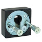 Защитная фурнитура Rostex R3/H Quadrum (38-45мм) Ti/pvd черная матовая Защитная фурнитура Rostex R3/H Quadrum (38-45мм) Ti/pvd черная матовая