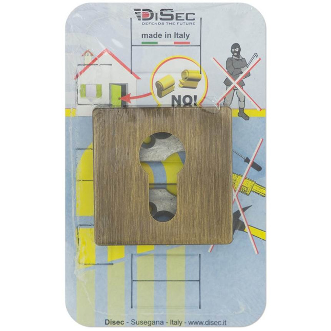 Декоративная накладка Disec KT002 PZ SQUARE бронза