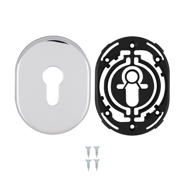 Декоративная накладка Disec KT036 PZ Oval хром