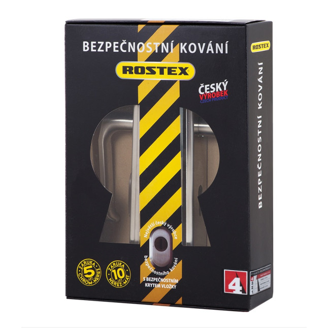 Защитная фурнитура Rostex R4 SOLID RESIST (85мм) Cr/Мat матовый хром Защитная фурнитура Rostex R4 SOLID RESIST (85мм) Cr/Мat матовый хром