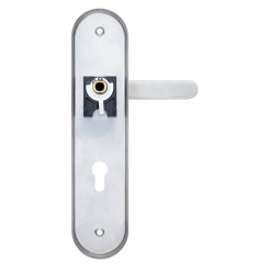 Защитная фурнитура Rostex R4 Solid-Resist (85мм) неподвижная Cr/Мat матовый хром