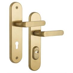 Защитная фурнитура Rostex R4 Solid-Resist (90мм) Lat/Мat матовая латунь