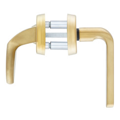 Защитная фурнитура Rostex R4 Solid-Resist (85мм) неподвижная Lat/Мat матовая латунь