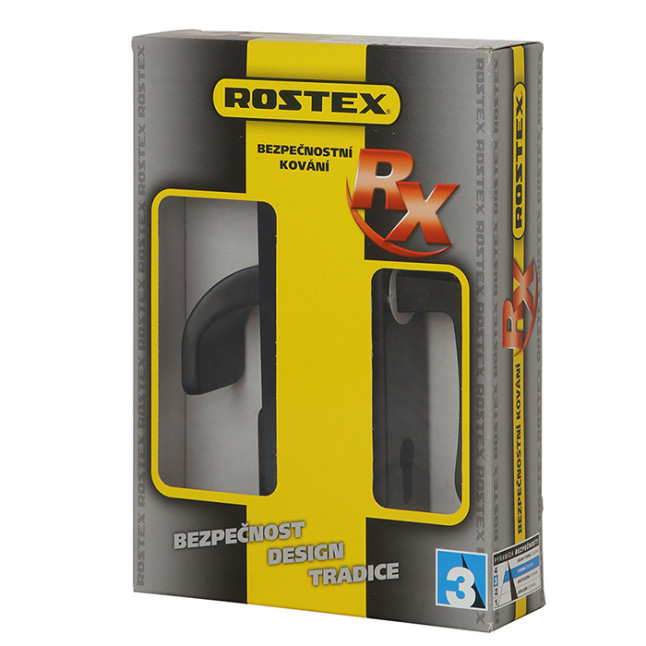 Защитная фурнитура Rostex RX1-50 Astra (85мм) матовый черный