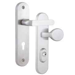 Защитная фурнитура Rostex R1 Solid-Pro (85мм) нержавеющая сталь матовая