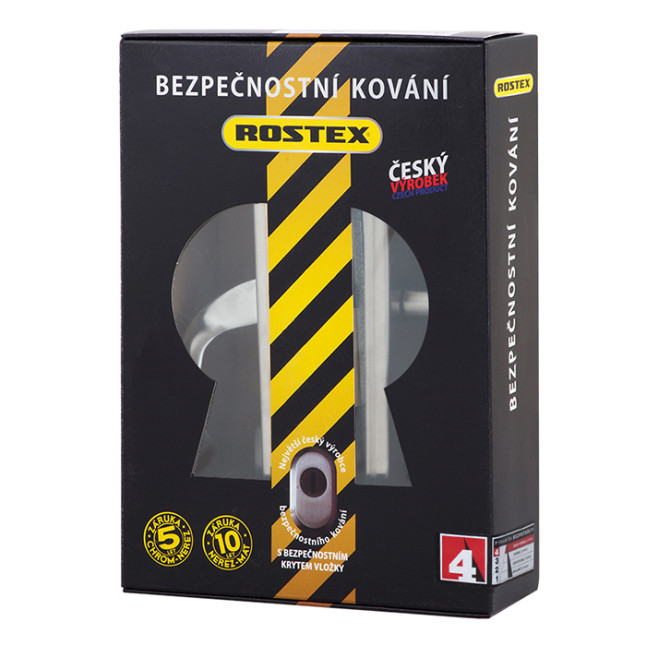 Защитная фурнитура Rostex R1 Solid-Pro (85мм) нержавеющая сталь матовая