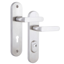 Защитная фурнитура Rostex R4 Solid-Pro (85мм) нержавеющая сталь матовая